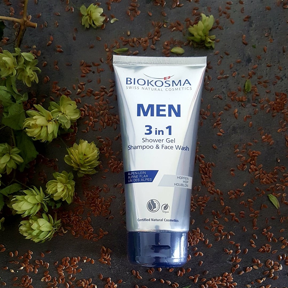 BIOKOSMA MEN 3 in 1 Shower Gel & Shampoo & Face Wash, Bild 2 von 3