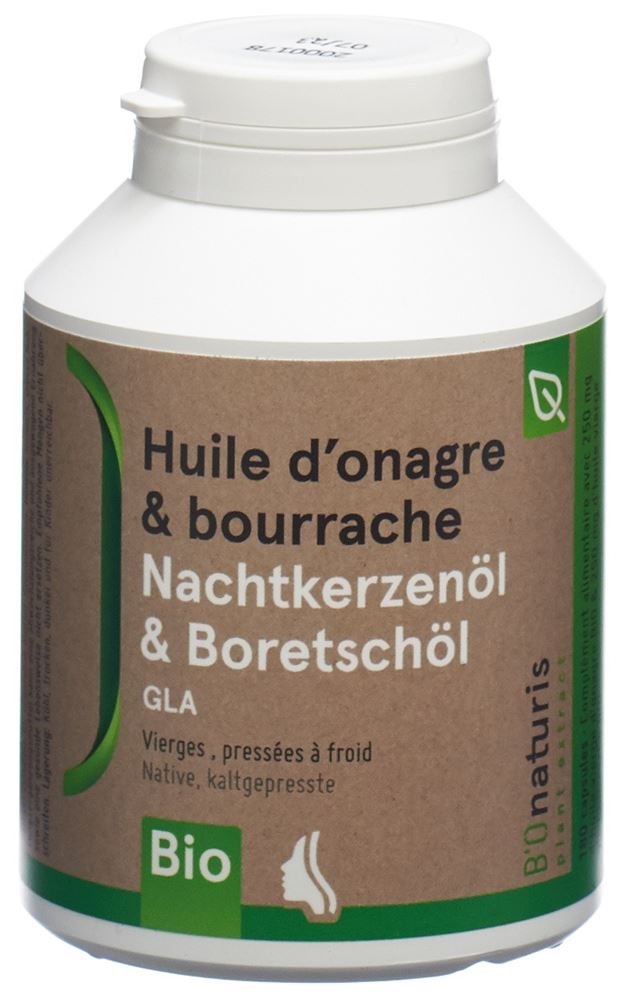 BIONATURIS Nachtke+Borretschöl 500 mg