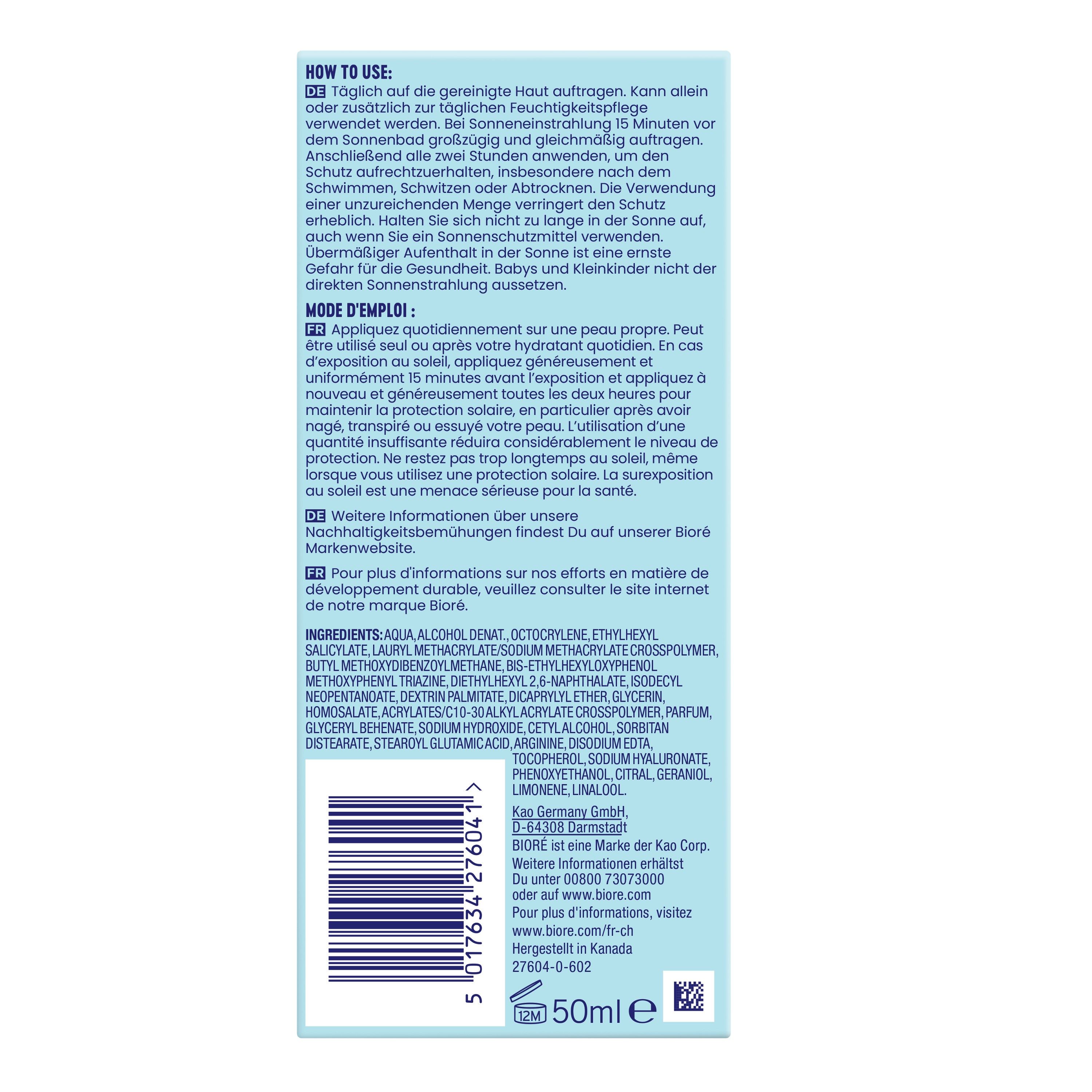 BIORE Aqua Rich UV Feuchtigkeitsfluid, Bild 2 von 2