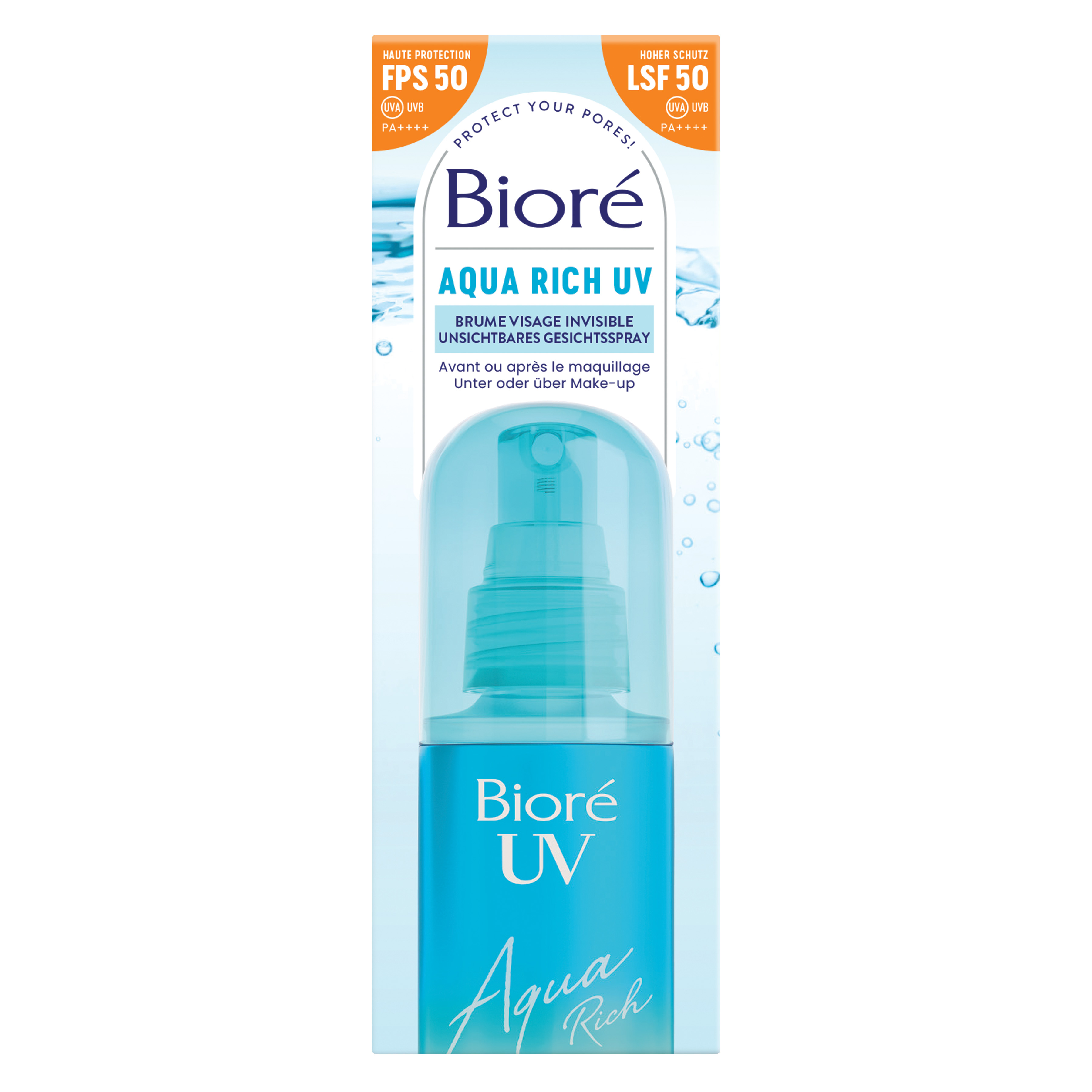 BIORE Aqua Rich UV spray visage