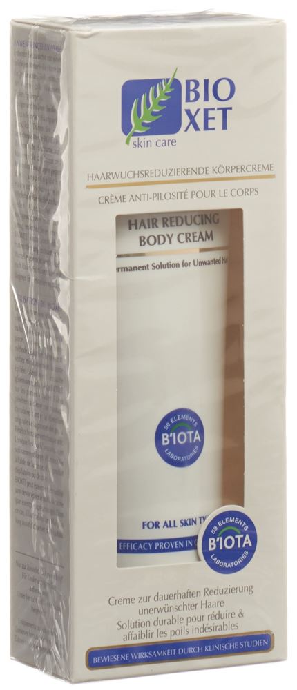 BIOXET crème corporelle diminuer poils
