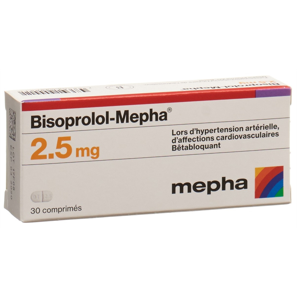 BISOPROLOL Mepha 2.5 mg, image 2 sur 2