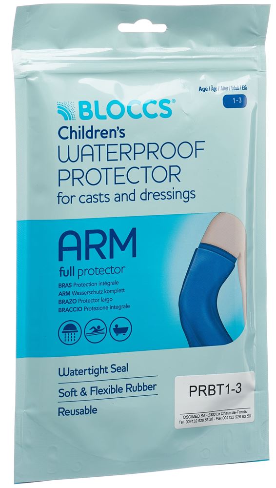 Bloccs Bad und Dusche Wasserschutz für den Arm