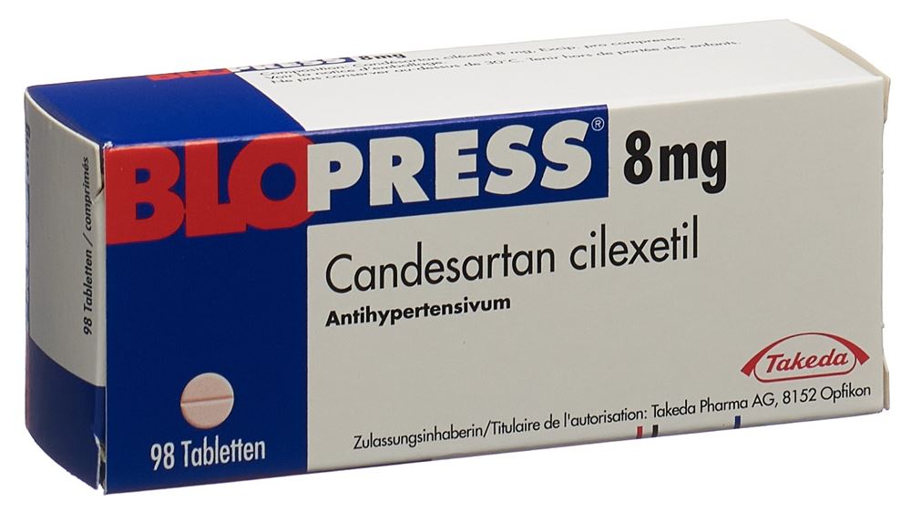 BLOPRESS cpr 8 mg blist 98 pce