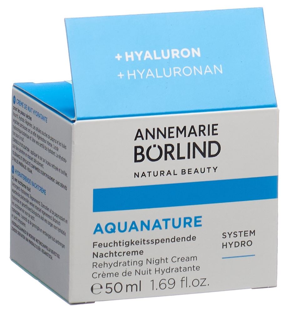 ANNEMARIE BÖRLIND Aquanature Feuchtigkeitssp Nachtcreme