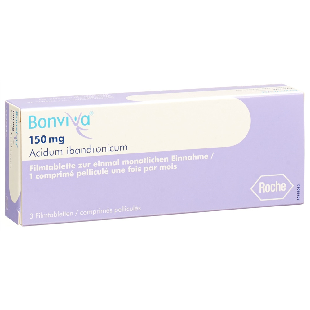 BONVIVA cpr pell 150 mg blist 3 pce, image principale