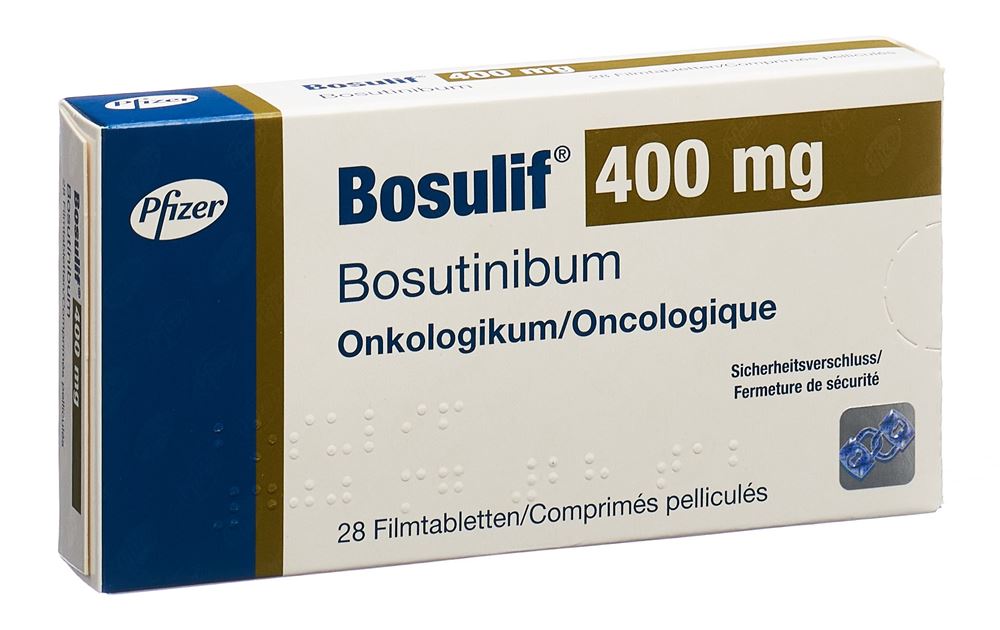 BOSULIF Filmtabl 400 mg Blist 28 Stk, Hauptbild