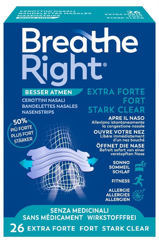 BREATHE RIGHT bandelettes nasales