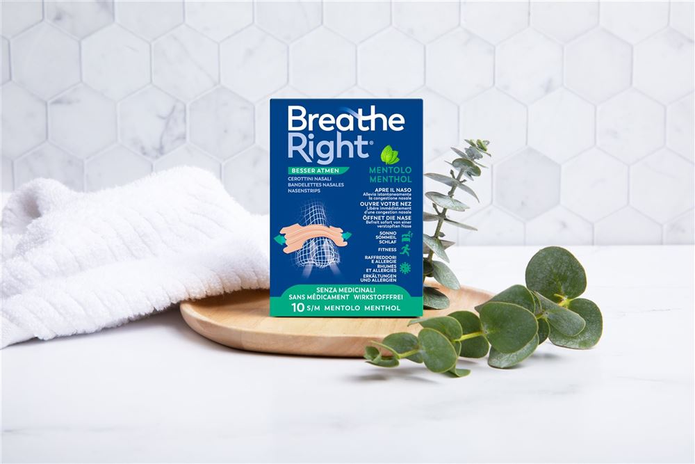 BREATHE RIGHT bandelettes nasales MENTHOL, image 4 sur 5