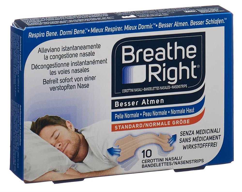 BREATHE RIGHT bandelettes nasales TAN