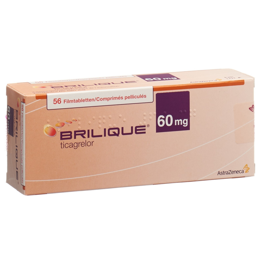 BRILIQUE cpr pell 60 mg blist 56 pce, image principale