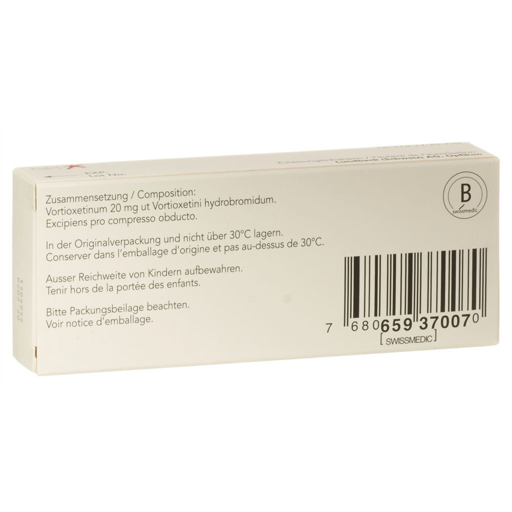 BRINTELLIX cpr pell 20 mg blist 28 pce, image 2 sur 2