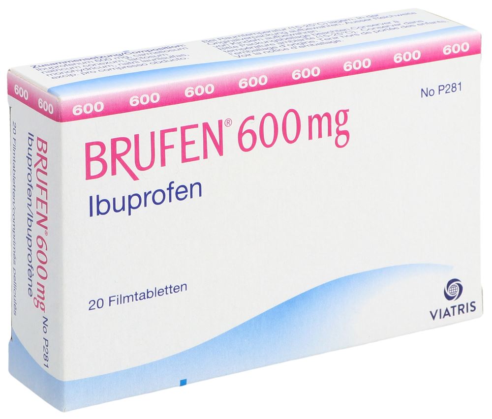 BRUFEN Filmtabl 600 mg Blist 20 Stk, Hauptbild