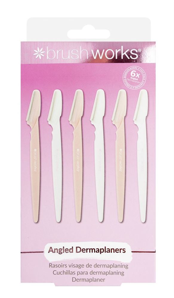 BRUSHWORKS angled dermaplaners