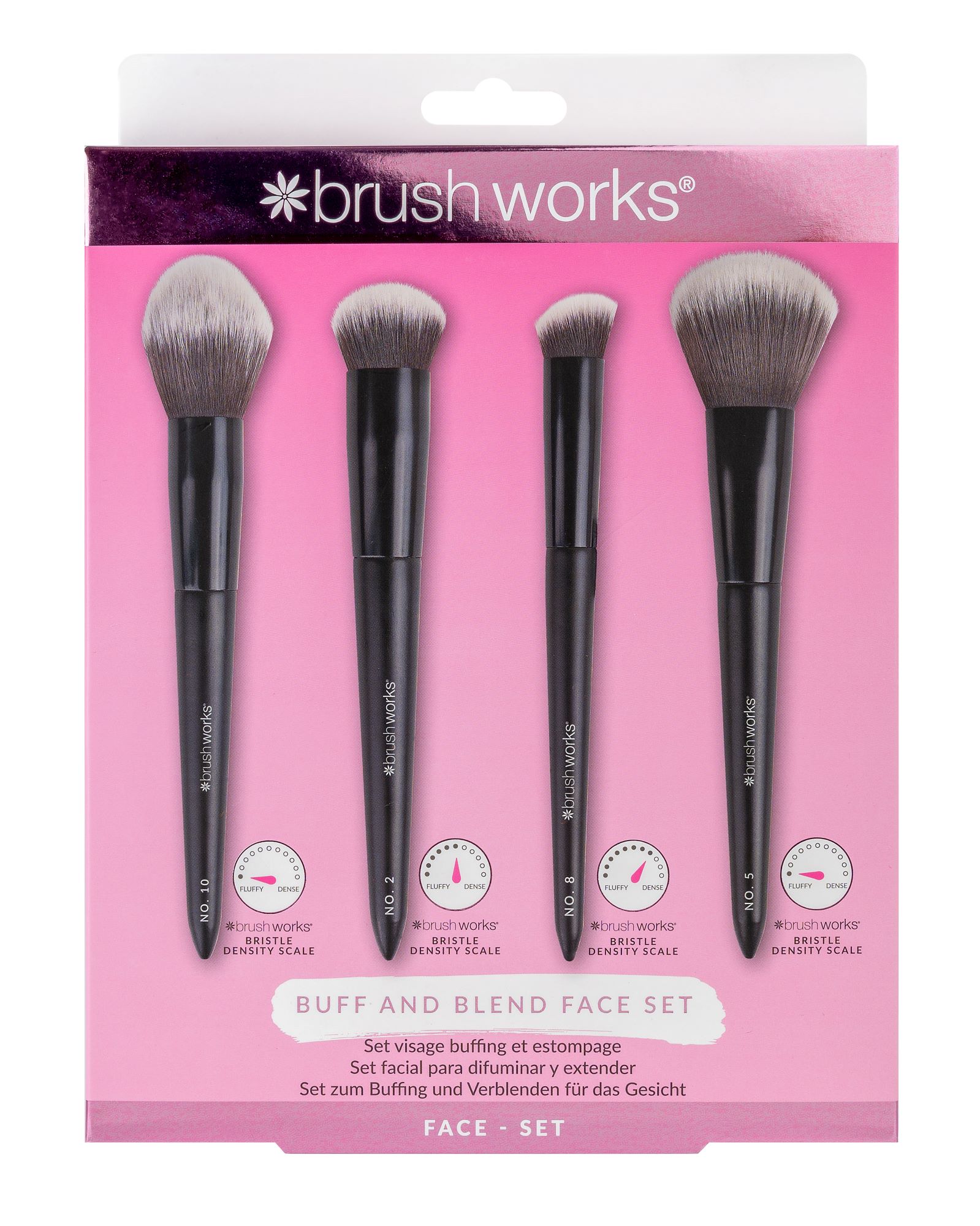 BRUSHWORKS buff and blend face set