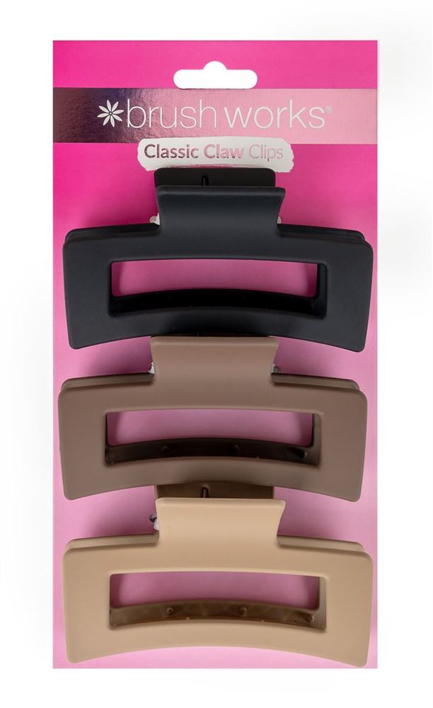 BRUSHWORKS Classic Claw Clips