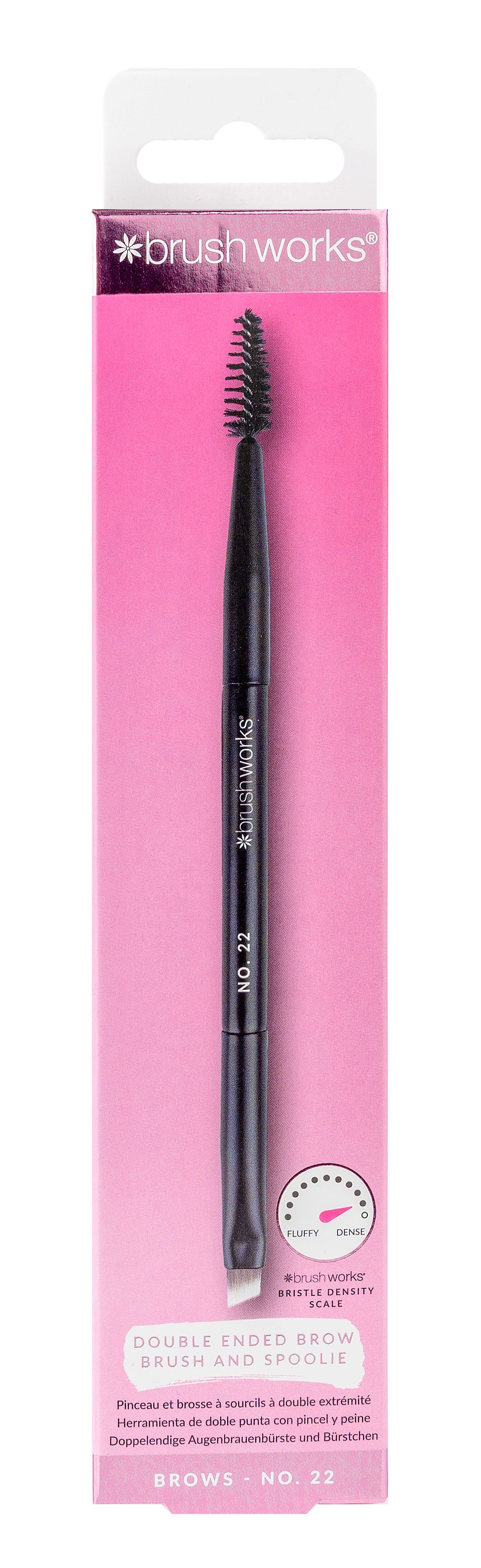 BRUSHWORKS double ended brow brush and spoolie
