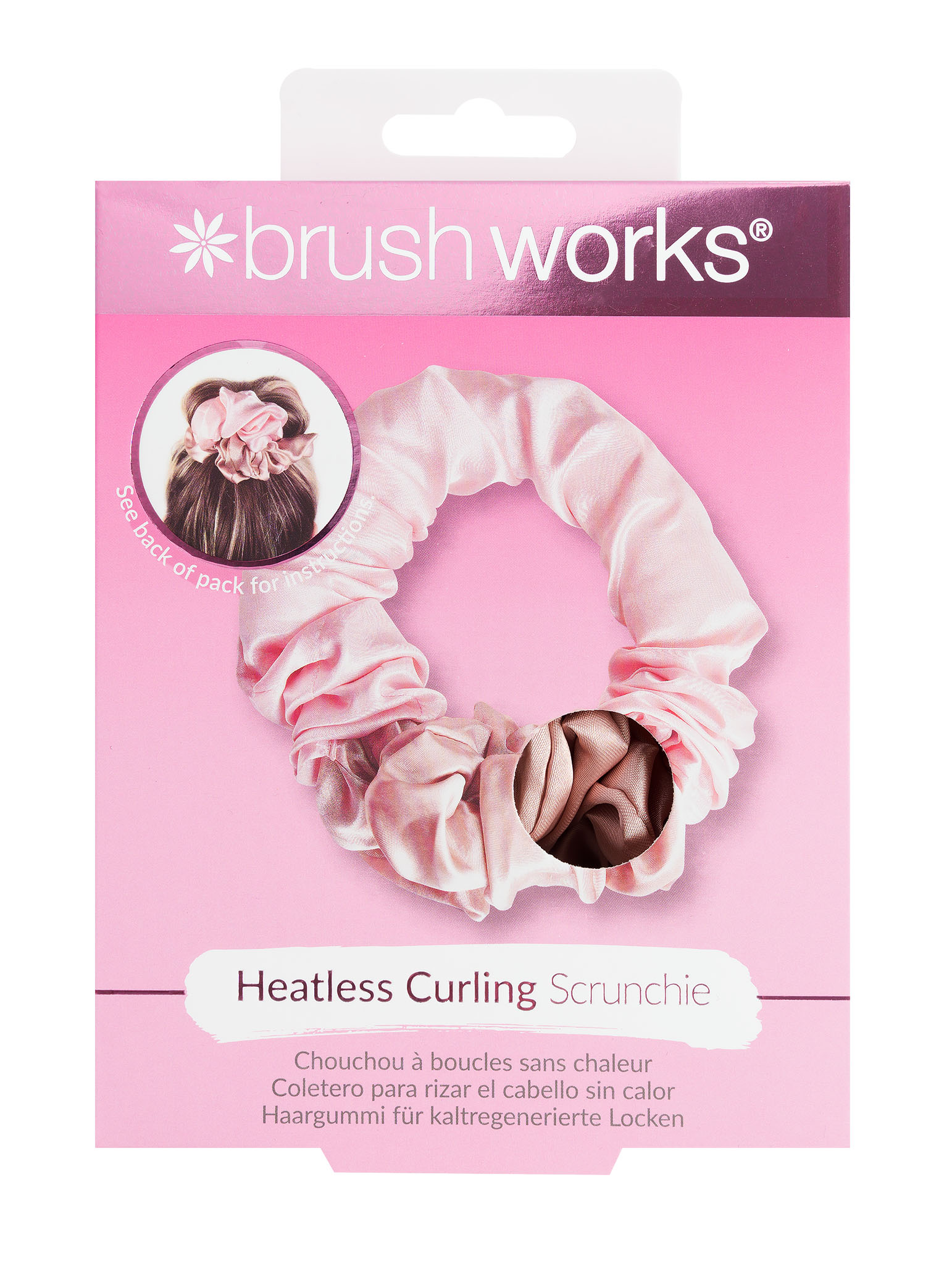 BRUSHWORKS heatless curling scrunchie