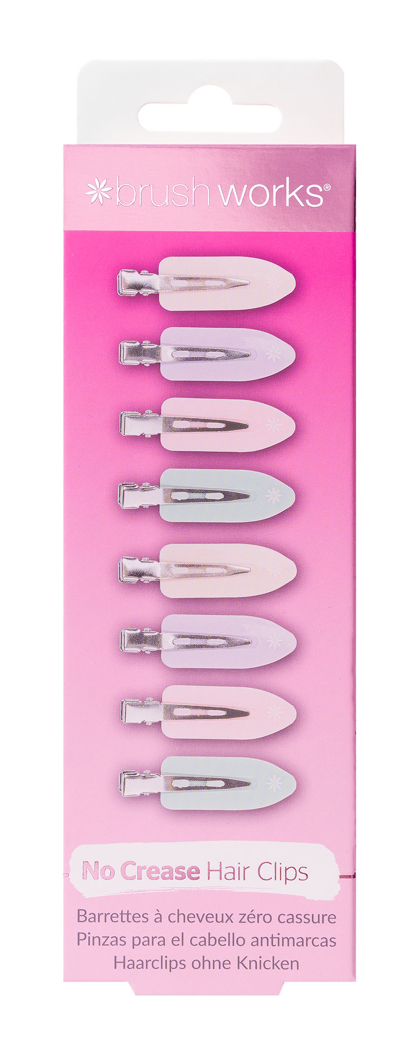BRUSHWORKS pastel no crease hair clips
