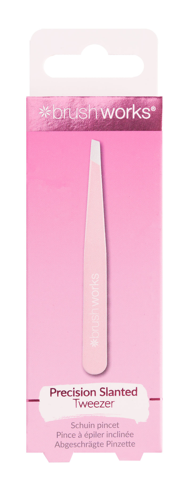 BRUSHWORKS precision slanted tweezers