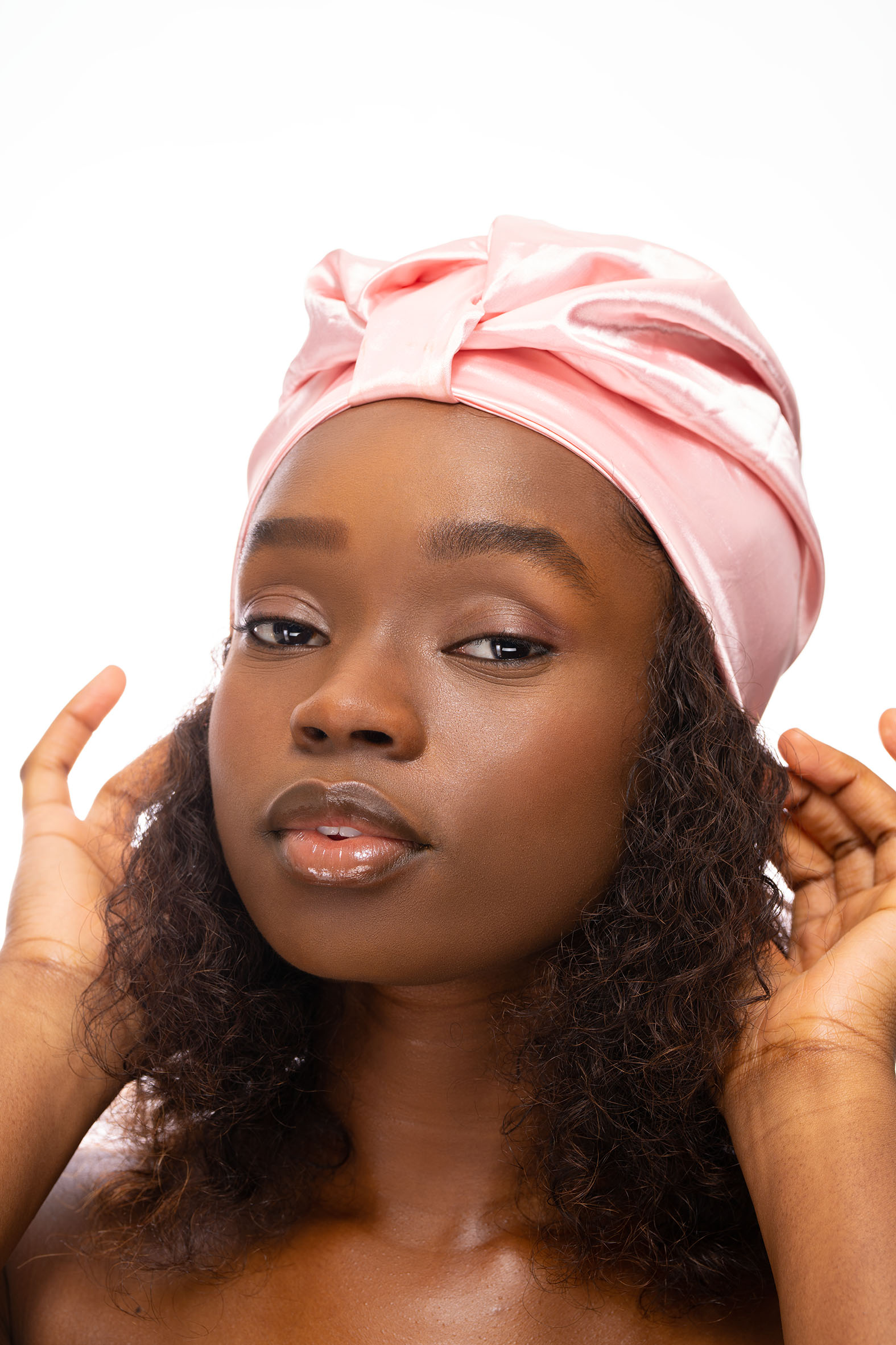 BRUSHWORKS satin hair turban, image 3 sur 5