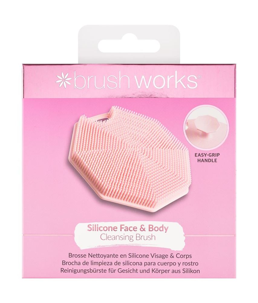 BRUSHWORKS Silicone Face & Body Cleansing Brush