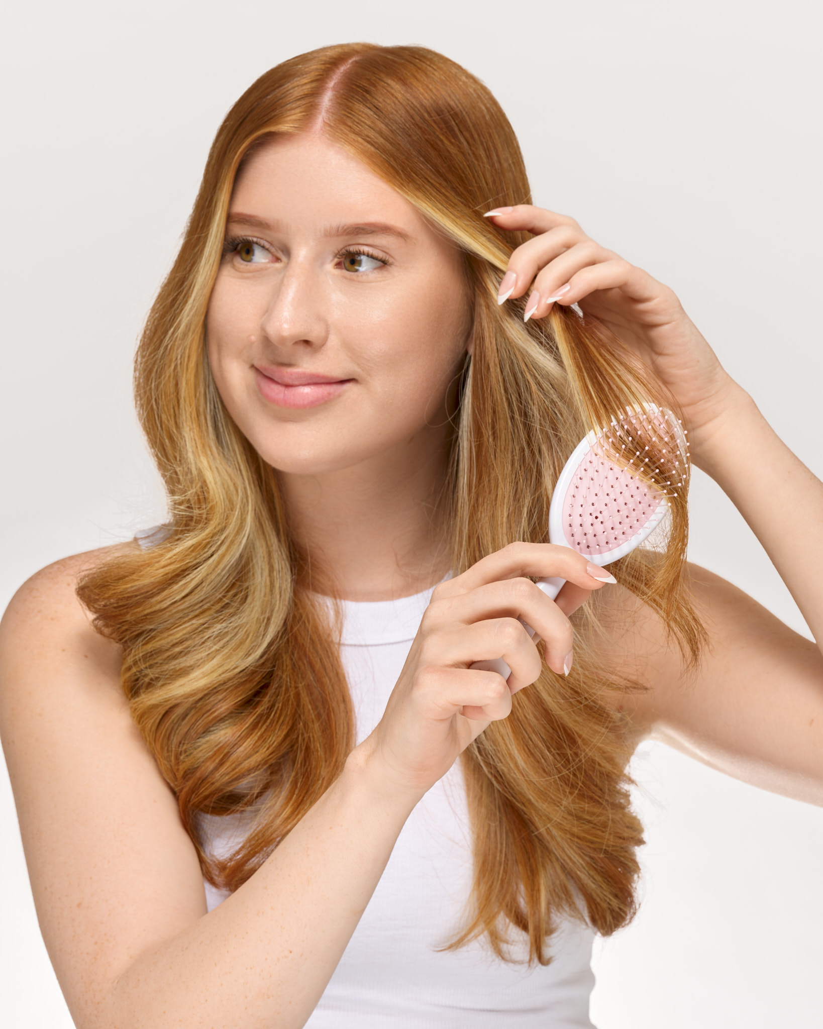 BRUSHWORKS travel detangling hair brush, image 3 sur 5