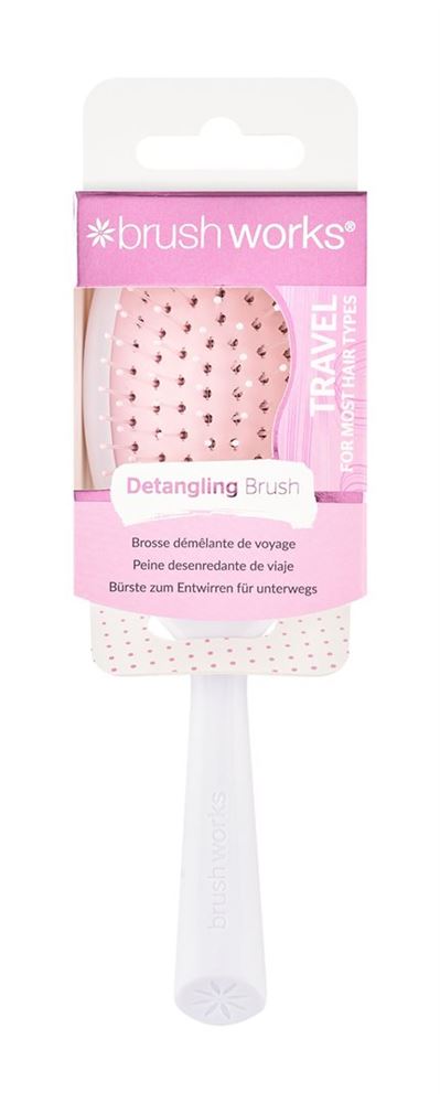 BRUSHWORKS travel detangling hair brush