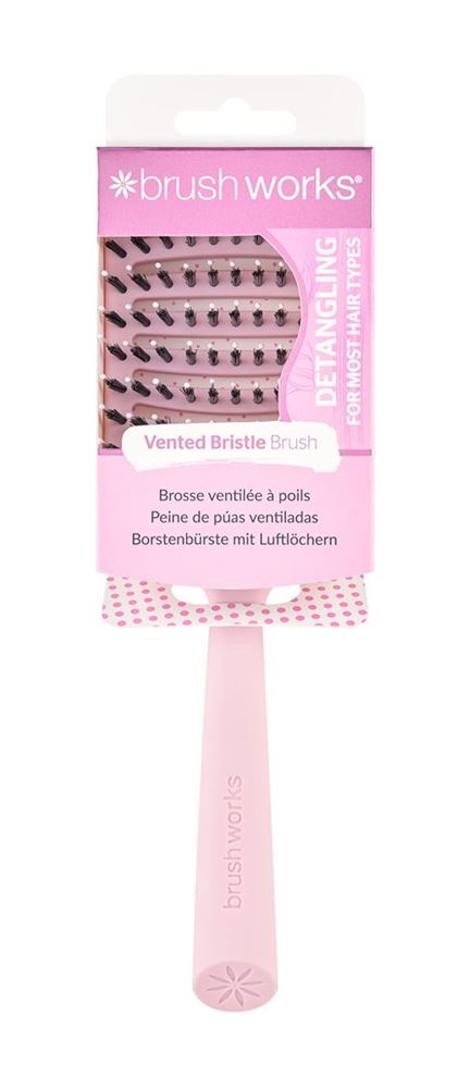 BRUSHWORKS vented bristle hair brush