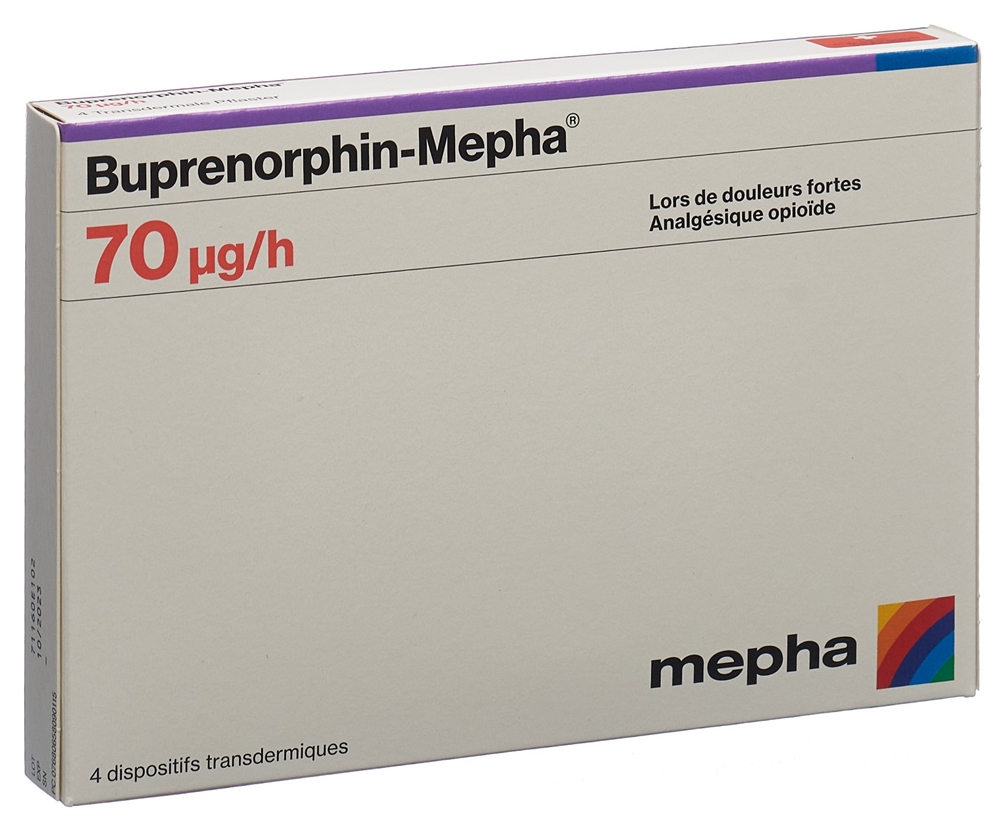 BUPRENORPHINE Mepha 70 mcg/h, image 2 sur 2