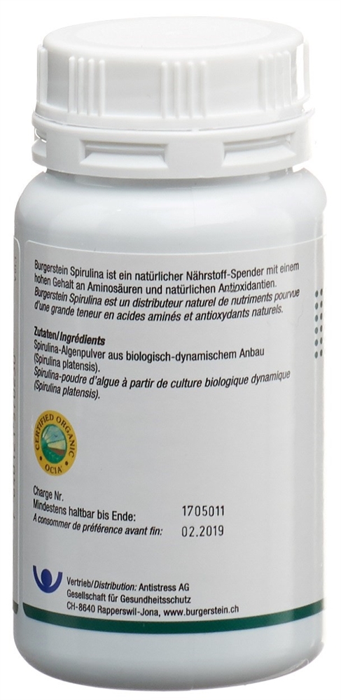 BURGERSTEIN Spirulina, image 2 sur 3