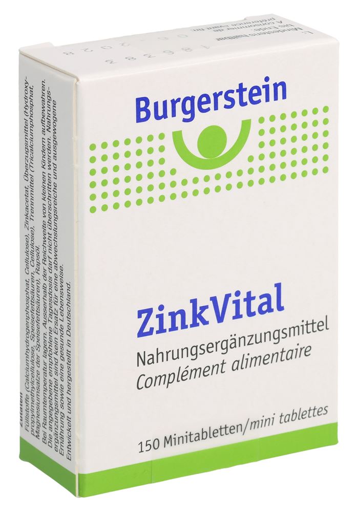 BURGERSTEIN ZinkVital Mini-Tabletten 5 mg, Hauptbild