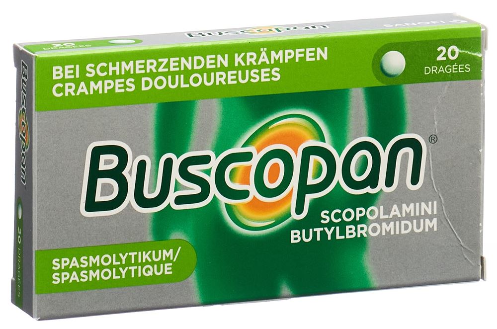 BUSCOPAN Drag 10 mg Blist 20 Stk, Hauptbild