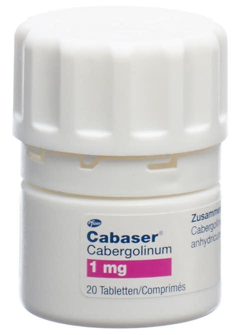 CABASER Tabl 1 mg Fl 20 Stk, Bild 3 von 3