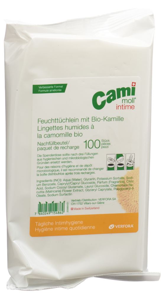 CAMI MOLL intime Feuchttücher, Hauptbild