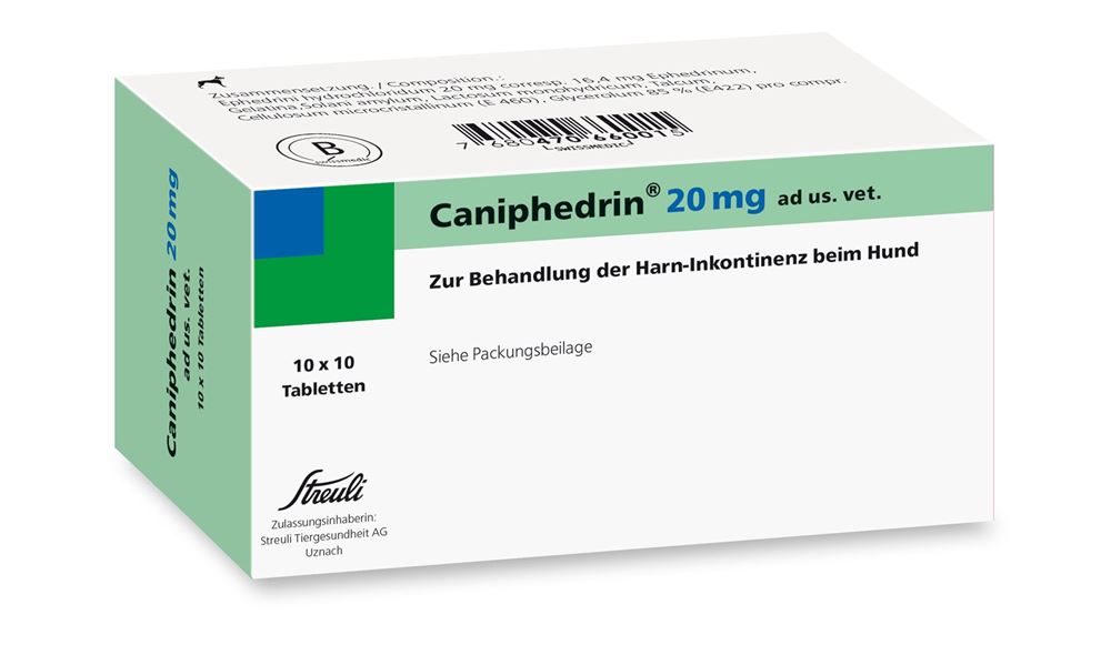 CANIPHEDRIN cpr 20 mg ad us vet. blist 100 pce, image principale