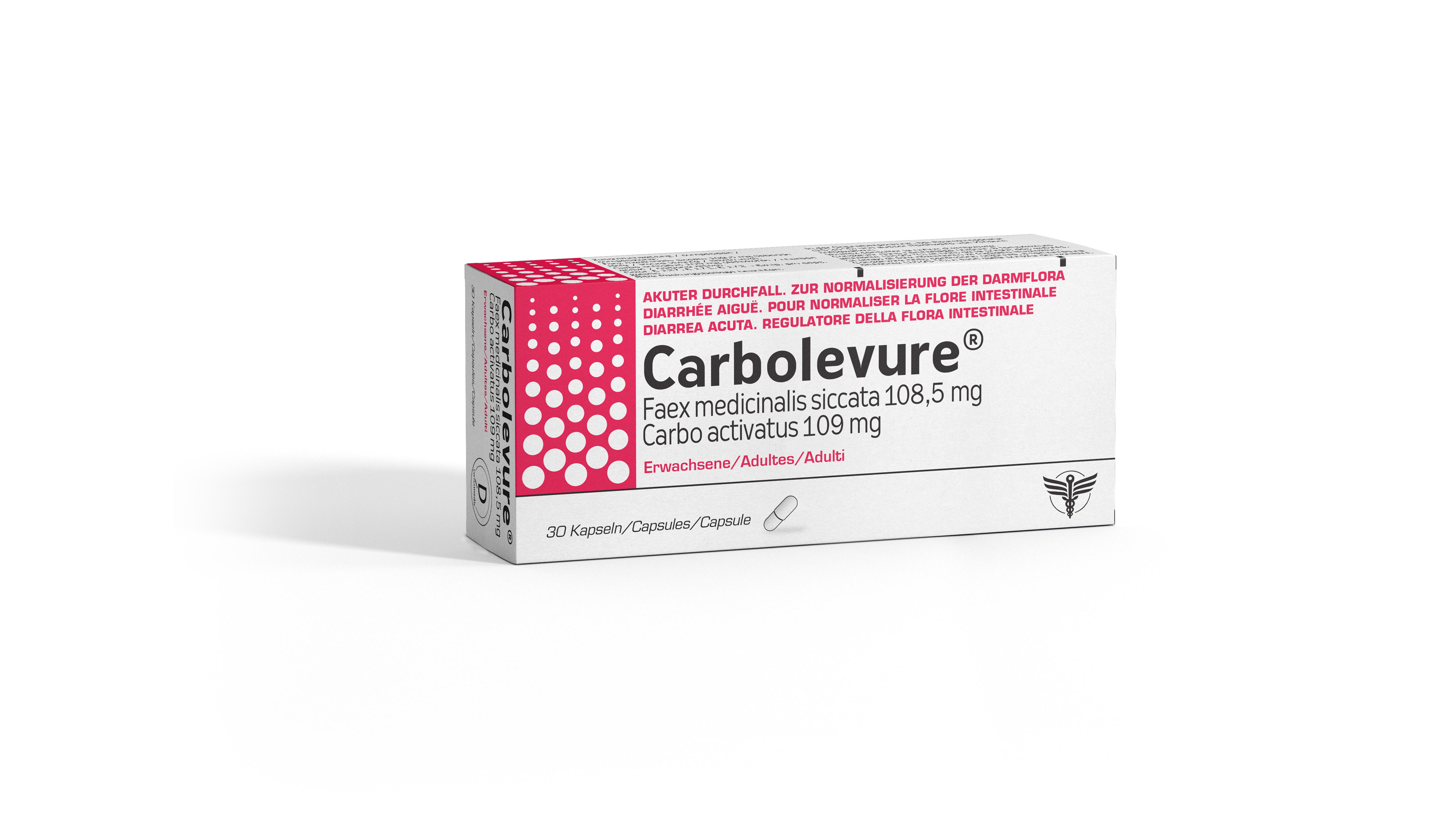 Carbolevure caps adult blist 30 pce, image principale