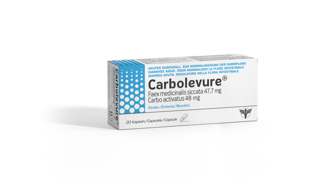 Carbolevure caps enf blist 20 pce