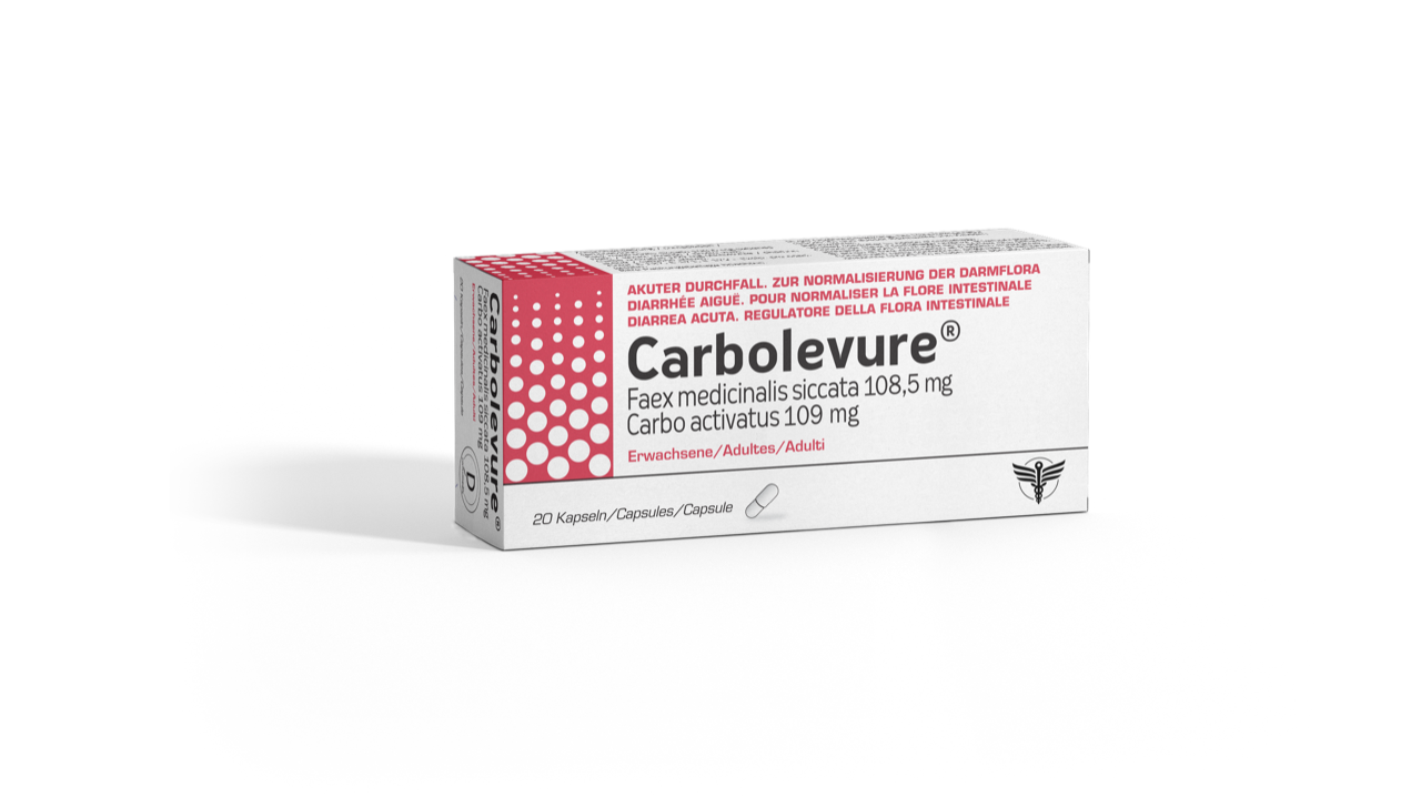 Carbolevure Kaps Erw Blist 20 Stk