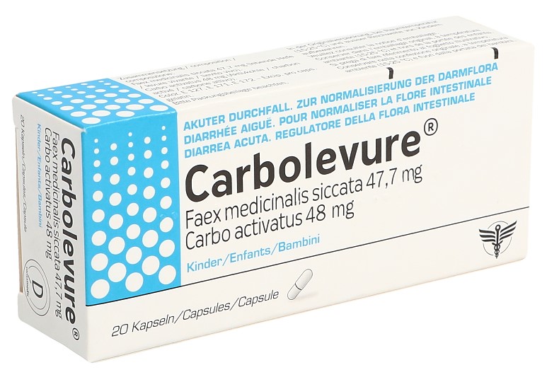 Carbolevure Kaps Kind Blist 20 Stk