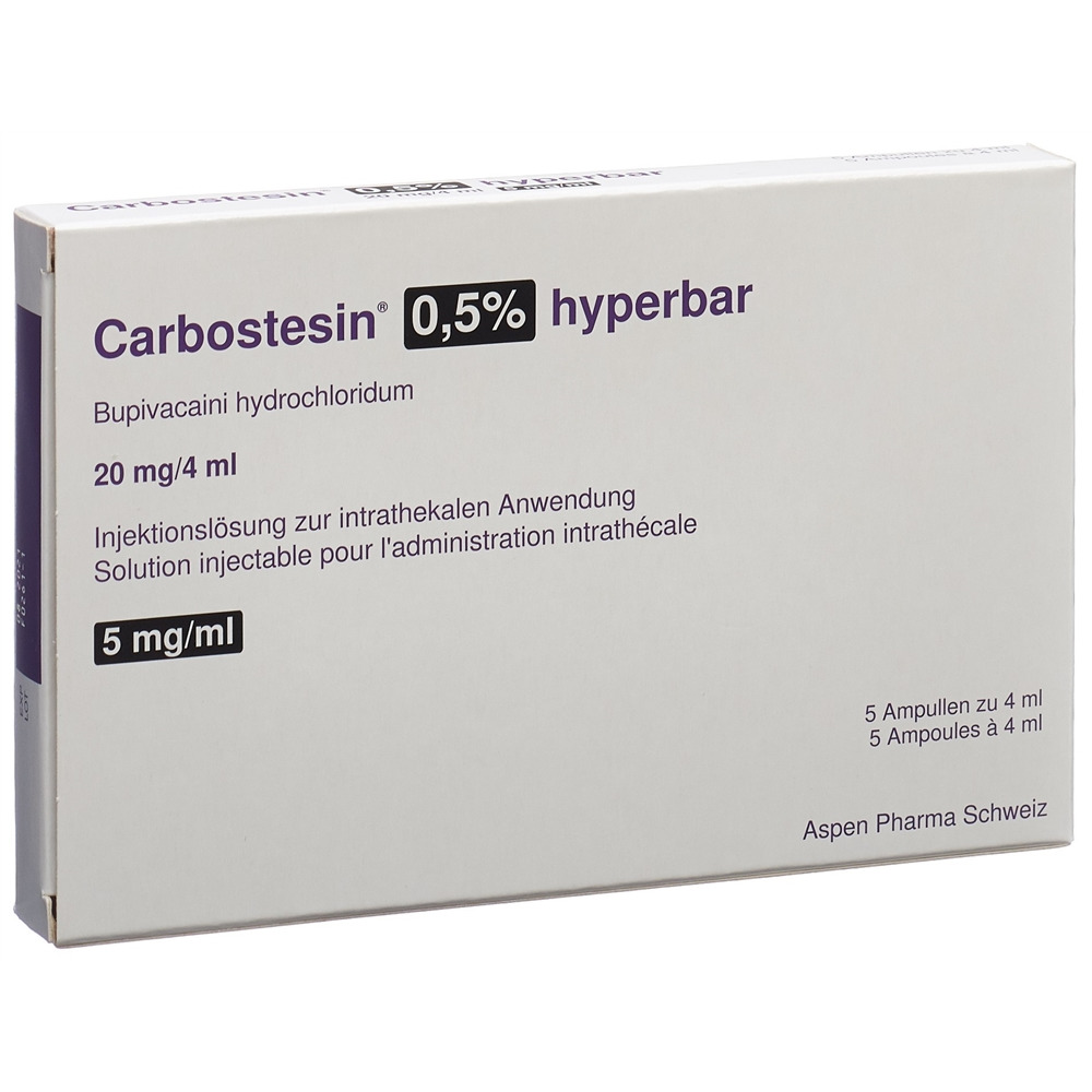 Carbostesin 0.5% hyperbar 20 mg/4ml, Hauptbild