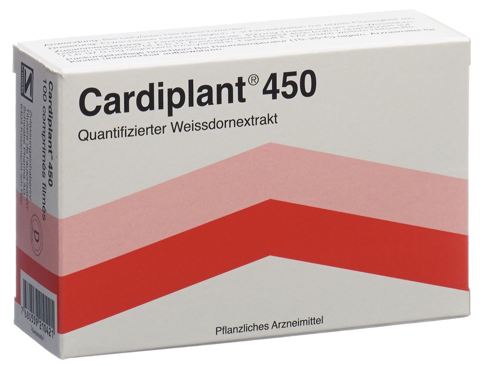 CARDIPLANT Filmtabl 450 mg Blist 100 Stk