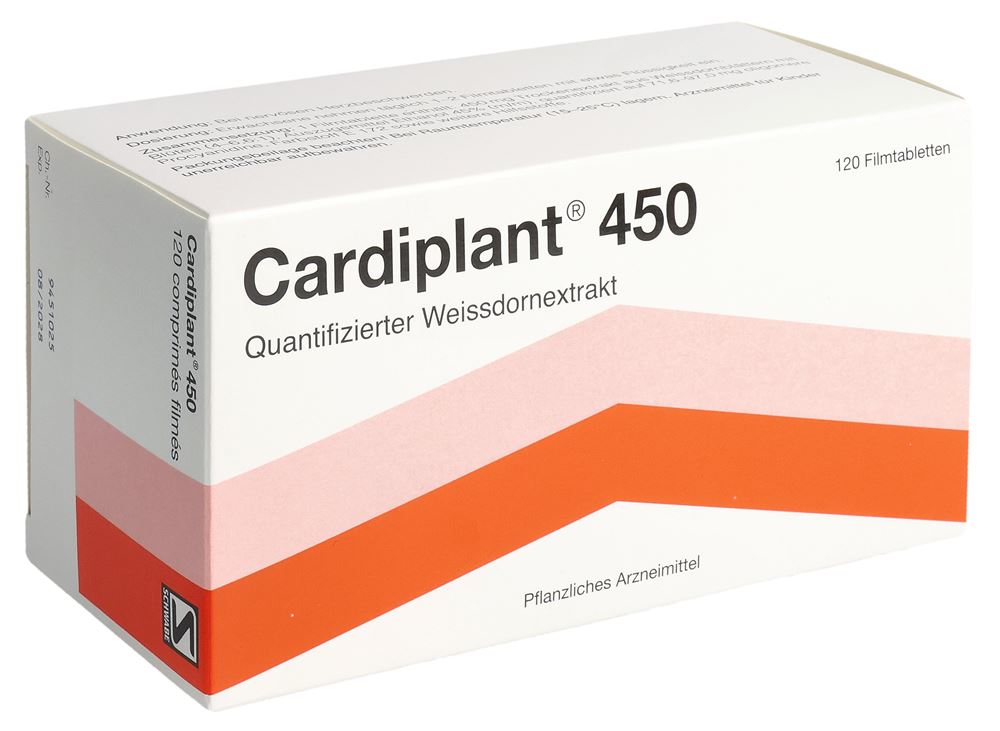 CARDIPLANT Filmtabl 450 mg Blist 120 Stk