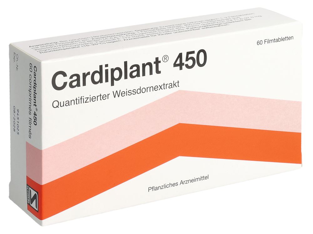 CARDIPLANT Filmtabl 450 mg Blist 60 Stk