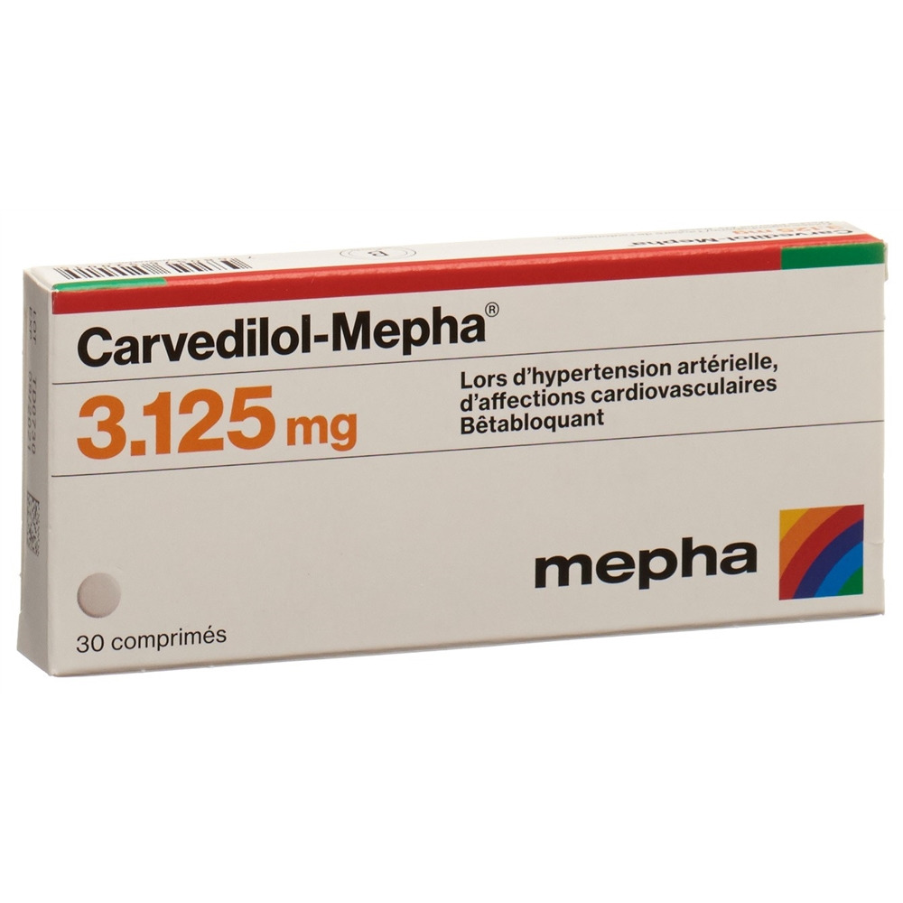 CARVEDILOL Mepha 3.125 mg, Bild 2 von 2