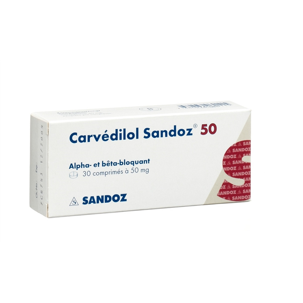 CARVEDILOL Sandoz 50 mg, image 2 sur 2