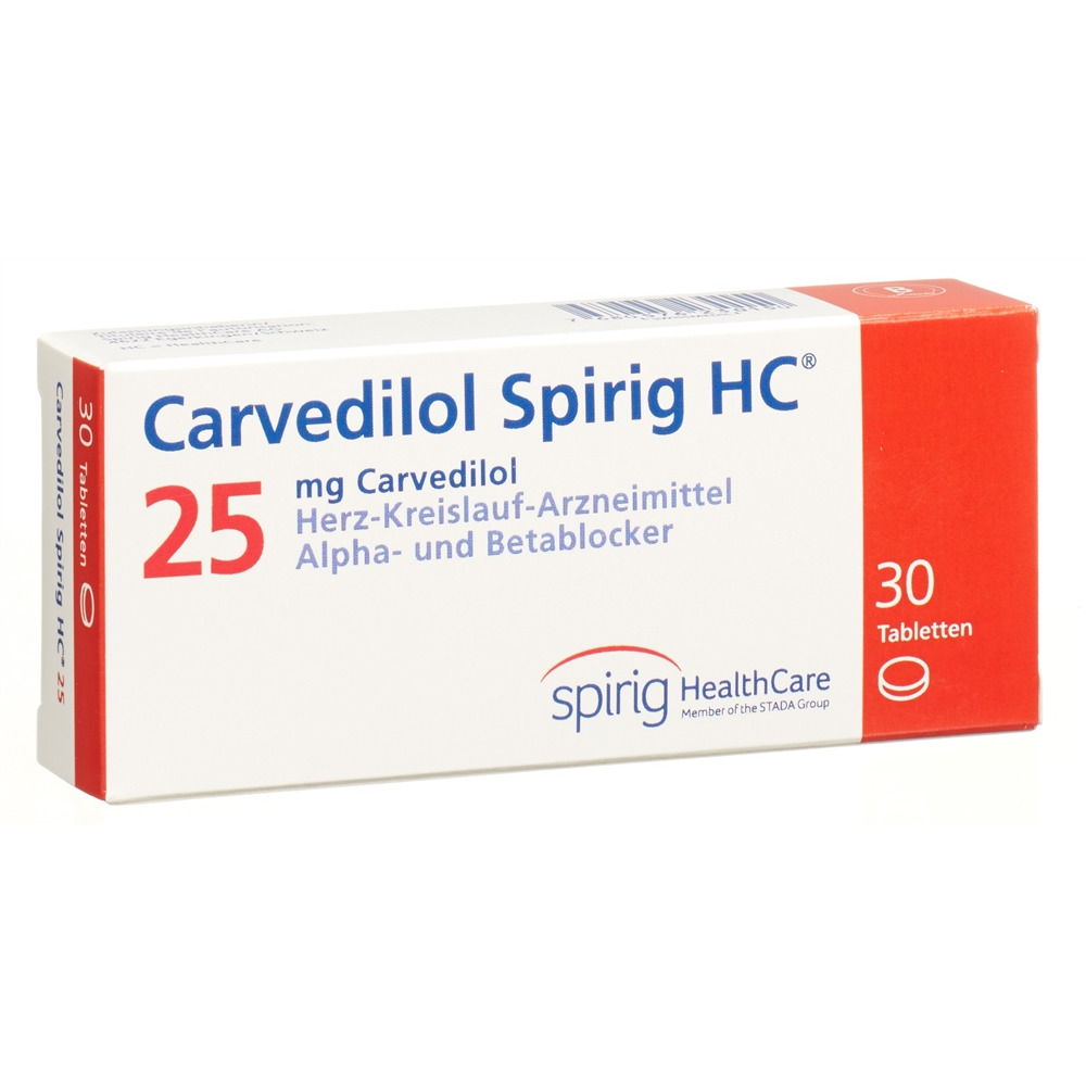 CARVEDILOL Spirig HC 25 mg, image principale
