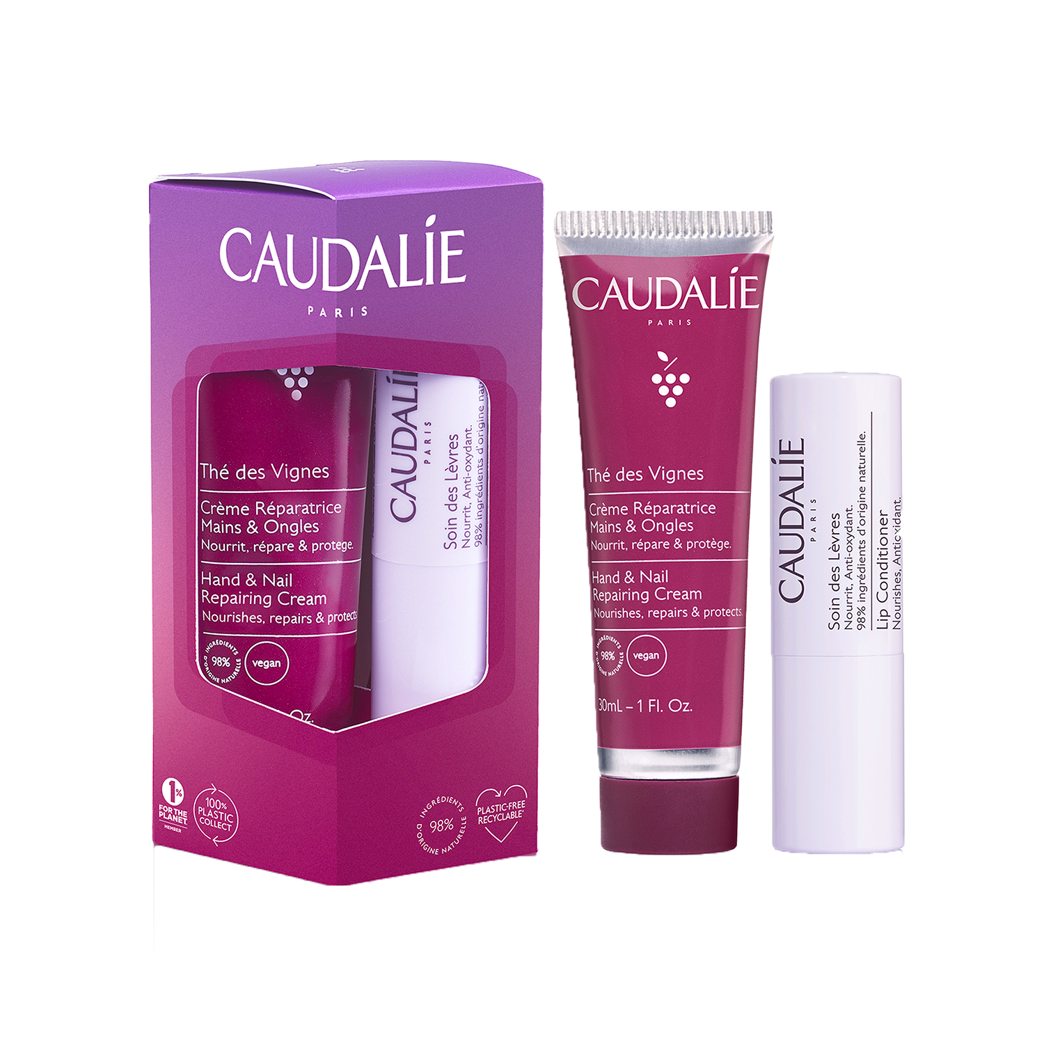 CAUDALIE Coffret Thé des Vignes Duo LipHand, image principale