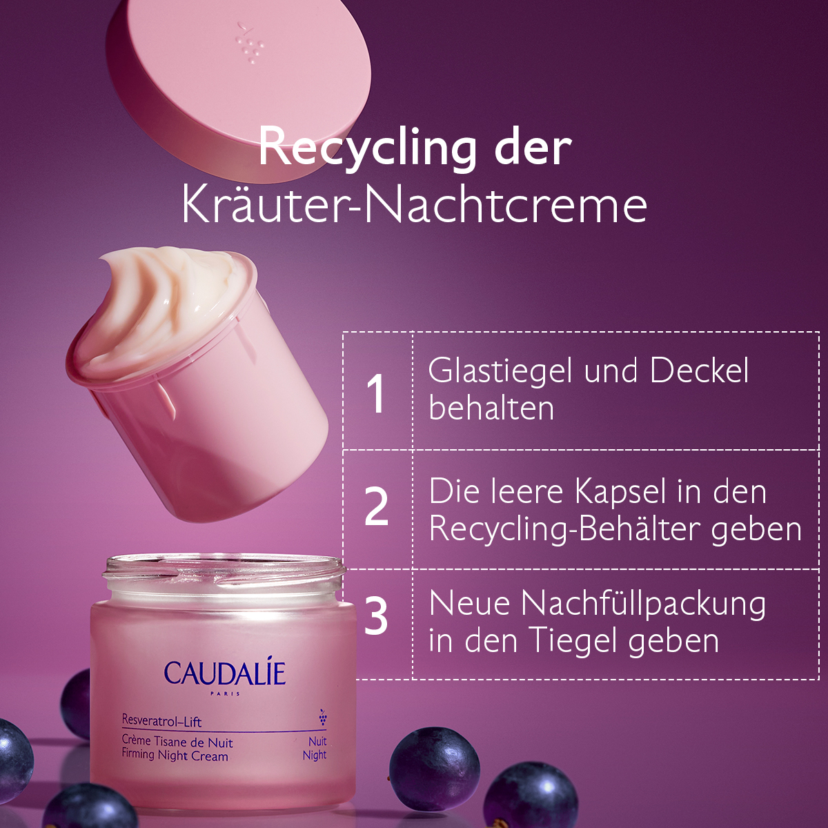 CAUDALIE Resv Lifting Crème Nuit Recharge, Bild 2 von 3