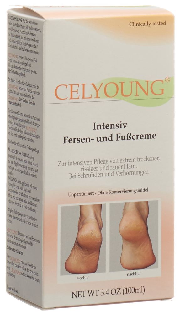 CELYOUNG crème pour les pieds et talons
